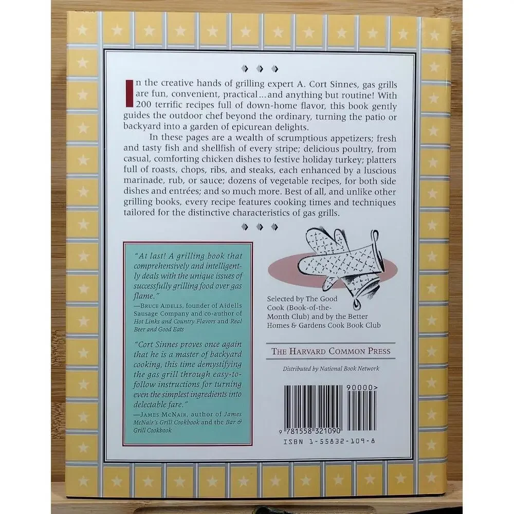 The Gas Grill Gourmet by A. Cort‎ Sinnes - Hardcover Cookbook
